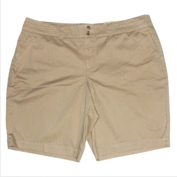 Sonoma Khaki Original Fit Walking Shorts 24W 24 W - Picture 1 of 5